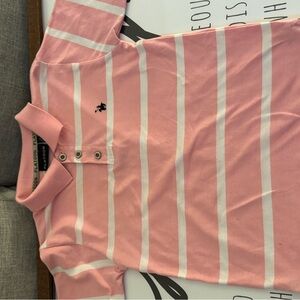 Classic Pink Striped Kids Polo by Beverly Hills Polo Club